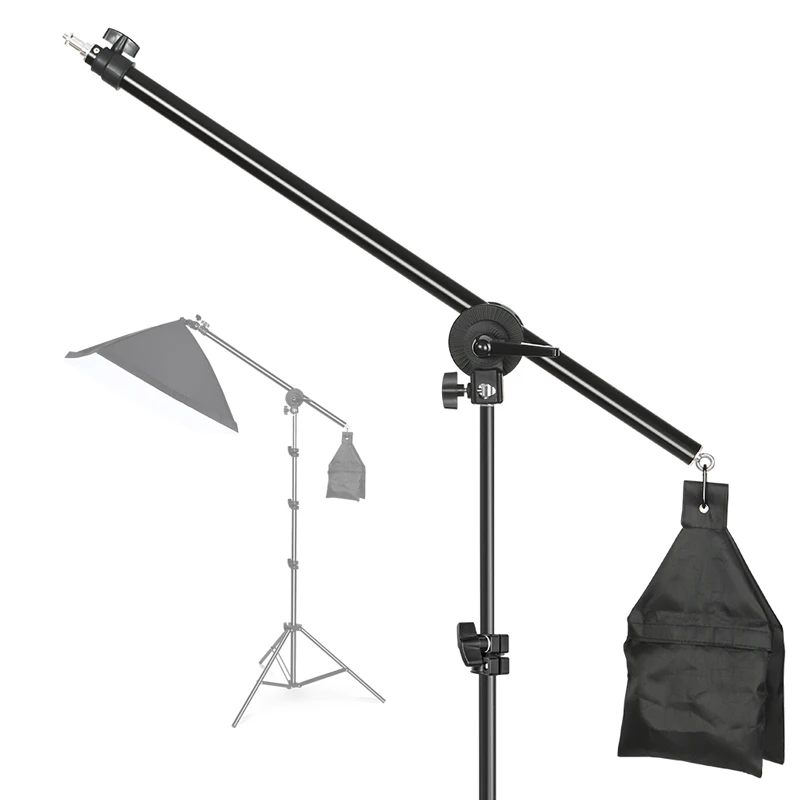 Photo Studio Kit Light Stand Cross Arm With Weight Bag Sandbag for Background Speedlite Photo Studio Accessories Extension Rod