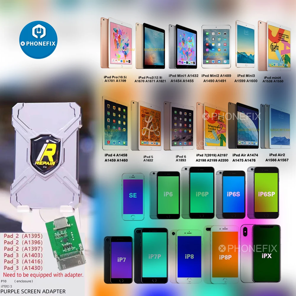 iRepair P10 DFU Box with ipad 2/3 Adapter for No Disassembly Required Hard Disk SN Read&Write Unbind Wifi Shipping From Europe