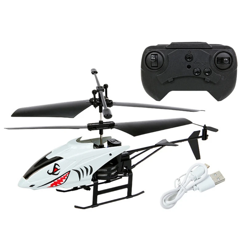 2 Channel Mini USB RC Helicopter Remote Control Aircraft Drone Model with Light H055