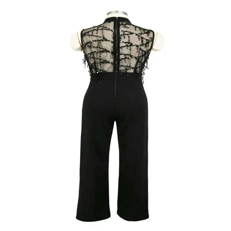 2020 Fashion Women Jumpsuits Rompers Black Tassel Evening Club sexy womens Playsuits Casual Sexy Women Jogging suits A2020