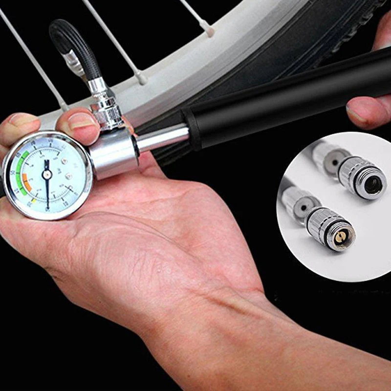 210PSI Portable Pump for Xiaomi Mijia M365 PRO 2 Scooter Tire High Pressure Mini Pump W Gauge Hose Tire Tube Hand Air Inflator