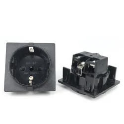 Bolantedz RG-02 European Germany waterproof schuko socket outlet snap in receptacle for UPS