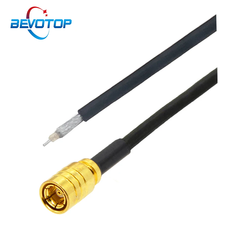 10pcs/lot Single End SMB Female Jack to PCB Solder Pigtail 50 Ohm RG174 Cable Wire Connector RF Coaxial Cable