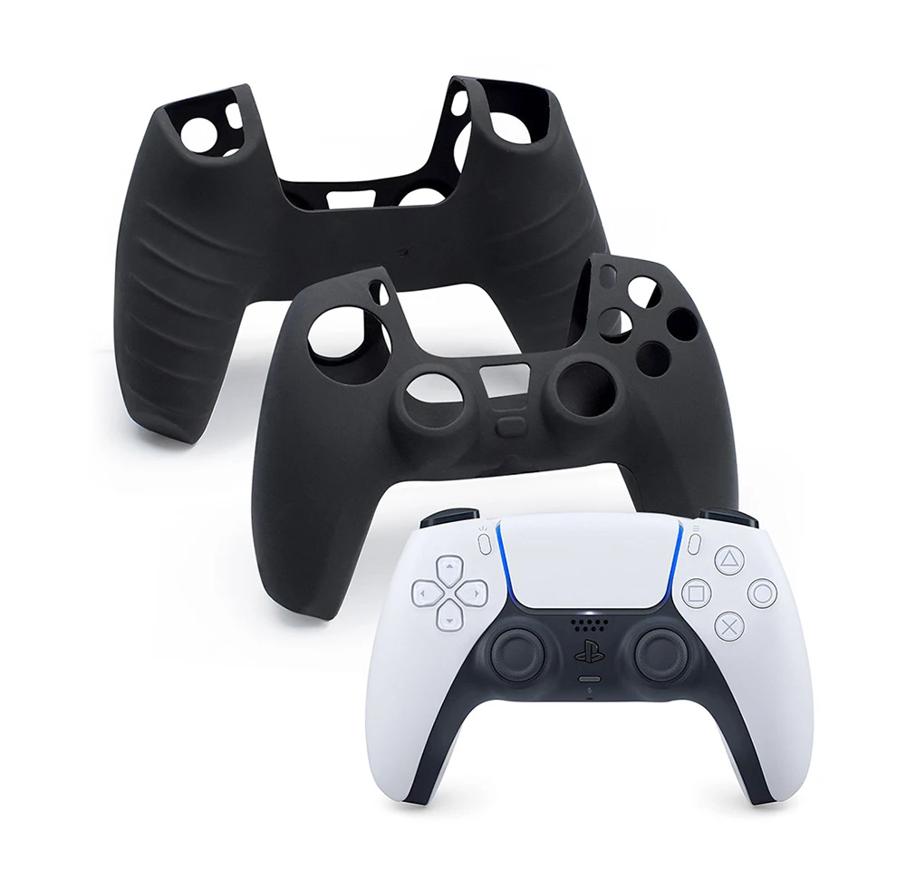 20 pezzi Maniglia Custodia in gomma gel di silicone Custodia protettiva antipolvere per la pelle antiscivolo per il gioco controller PlayStation PS5 S-ony