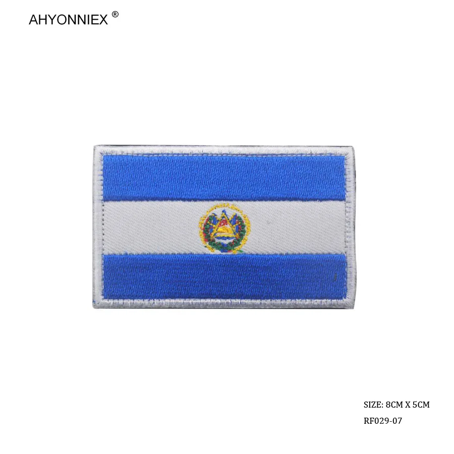 AHYONNIEX 1 PC ameryka Region brazylia Chile kuba USA kanada meksyk haftowana flaga Patch taktyczne Morale tkaniny naklejki odznaka DIY