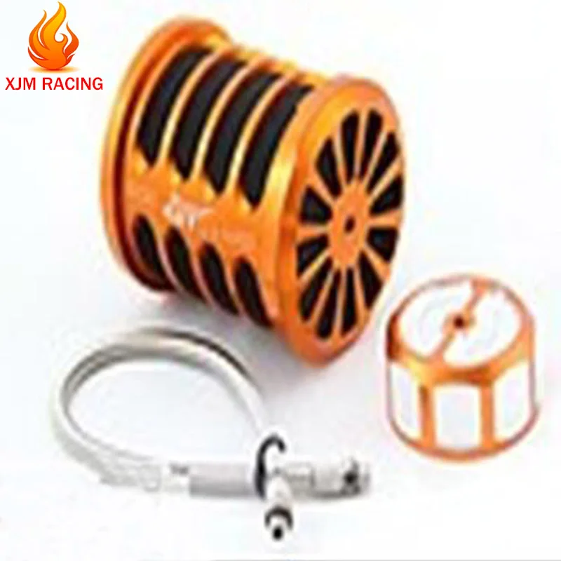 CNC Alloy Air Filter Set & Fuel Tank Cap for 1/5 GTB Racing Hpi Rofun Rovan Km Mcd Fg Baja 5b 5t 5sc Engines Truck Rc Car Parts