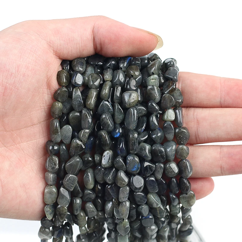 5*8mm Oval Shape Labradorite Stone Beads Natural Flash Stone Loose Beads For Jewelry Making DIY Bracelet Necklace