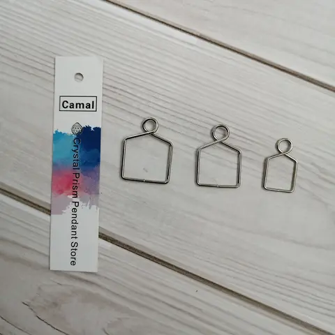 Camal 100pcs 크리스탈 튜브 볼 펜던트 샹들리에 램프 조명 DIY 매달려에 대 한 10/14/16mm 크롬 금속 버클 후크 커넥터
