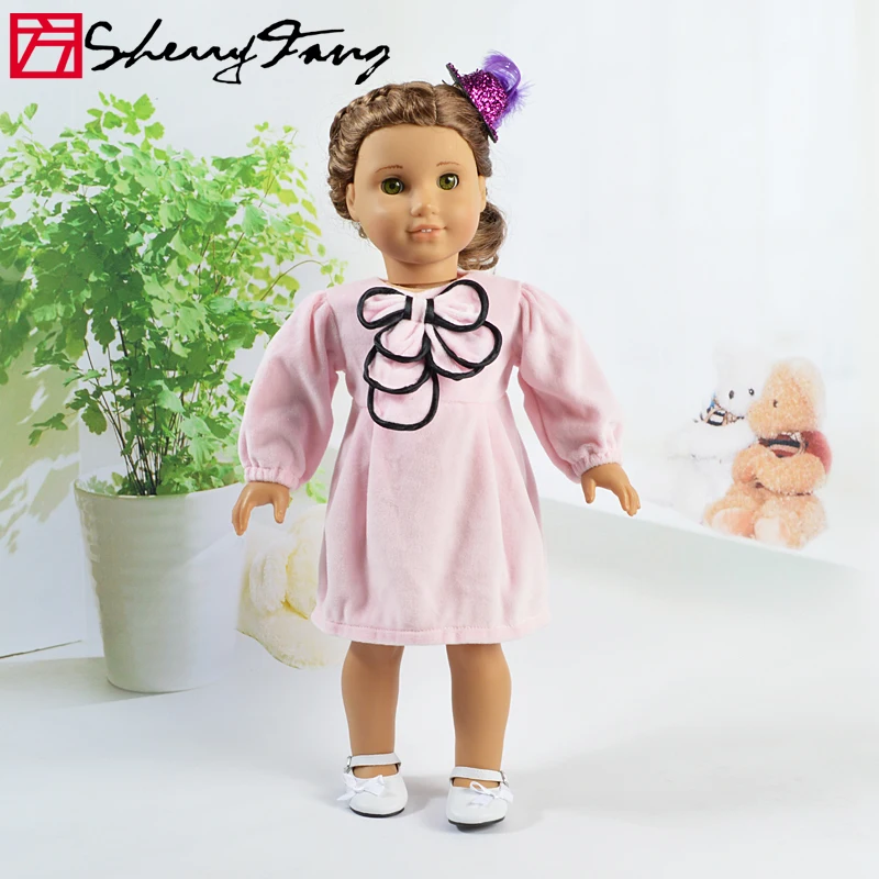 

Girls gifts Tunghsu doll dress multicolor wear floral dress fits 18-inch American and newborn baby clothes 43 cm accessories