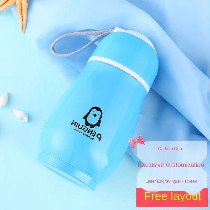

Stainless Steel Thermos Portable Vacuum Heat Preservation Water Bottle Sports Fashion Cute Cartoon Student Penguin Thermos Mug