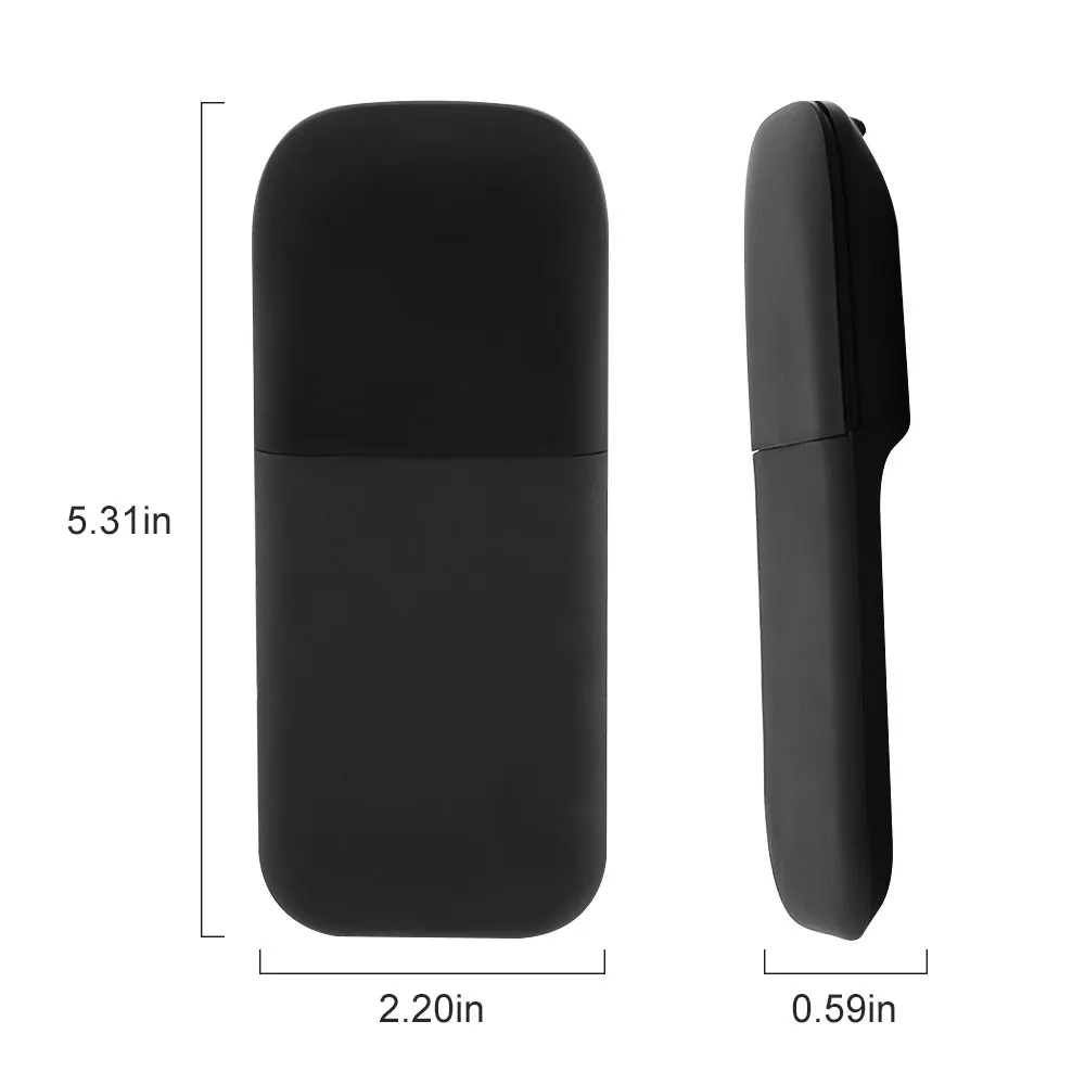 CHUYI Bluetooth 4.0 Foldable Wireless Mouse Mute Matte Arc Mause Ultra-thin Portable Ergonomic Mice for Surface Book Laptop PC