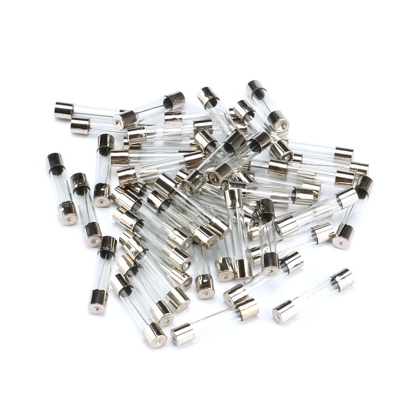 100PCS 5*20MM GLASS Quick Blow FUSE 5*20 Fast Blow insurance tube 5X20MM 5X20 250V 0.5A/1A/2A/3A/4A/5A/6A/7A/8A/10A/15A/20A