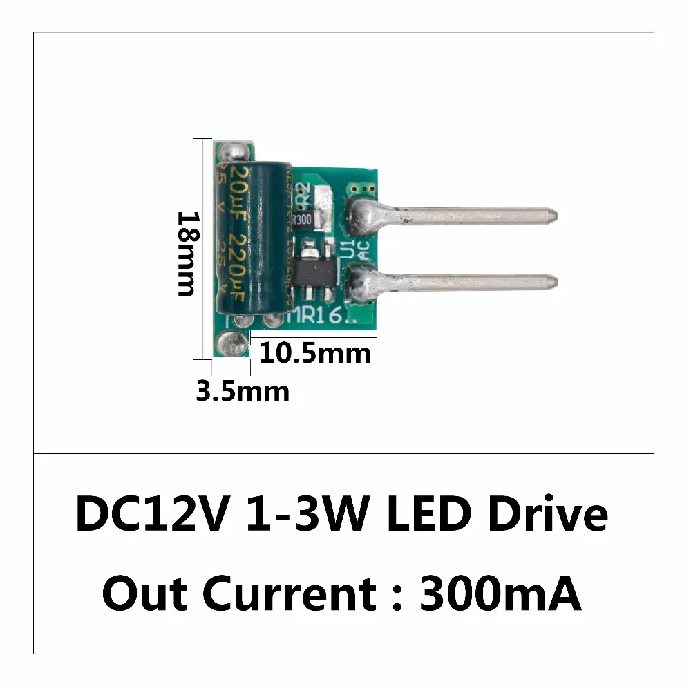 LED Driver MR16 DC12V 1W-7W Power Supply Constant Current Automatic Voltage Control Lighting Transformers For LED Lights DIY