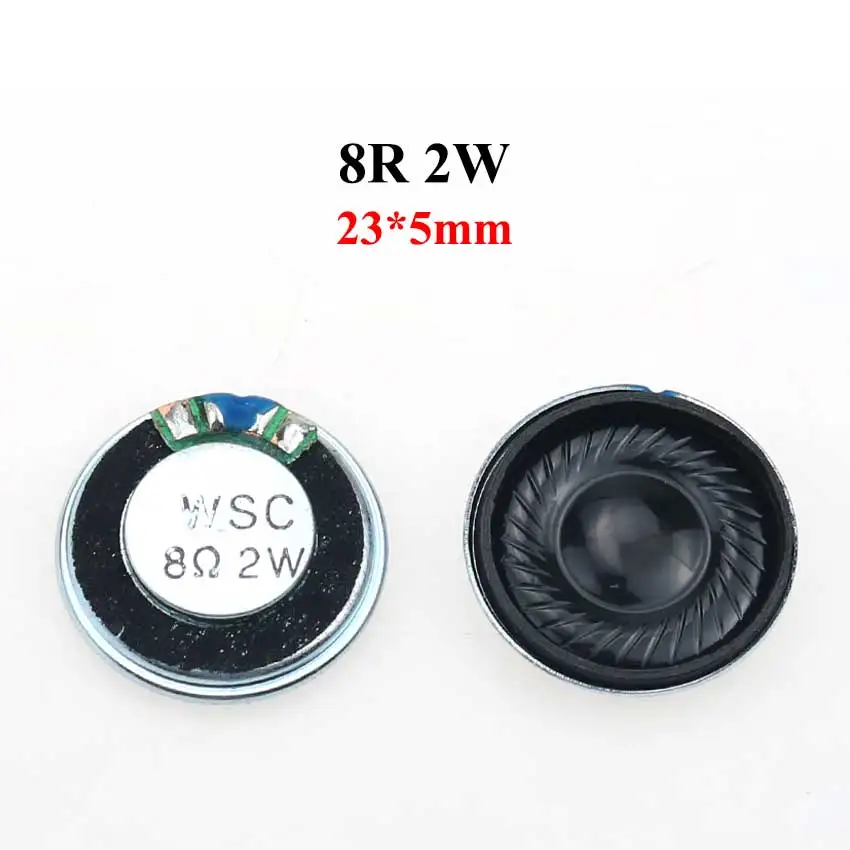 JCD 1PCS 8 ohm 0.5W 1W 2W Horn Loud Speaker 32R 8R 0.5/1/2W 20mm 23mm 26mm 28mm 30mm 32mm 36mm 40mm 50mm Loudspeaker Replacement