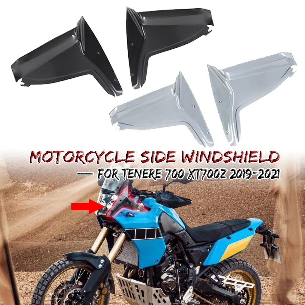 

Side Windshield For Yamaha XT700Z For Tenere 700 XTZ 2019-2021 Motorcycle Front Windscreen Handshield Handle Bar Wind Deflector