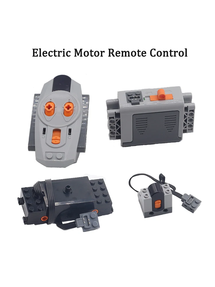Technische Teile Motor Multi Power Funktionen PF Modell Sets Bausteine Servo Zug M L XL Motor Mit Batterie Box DIY Spielzeug