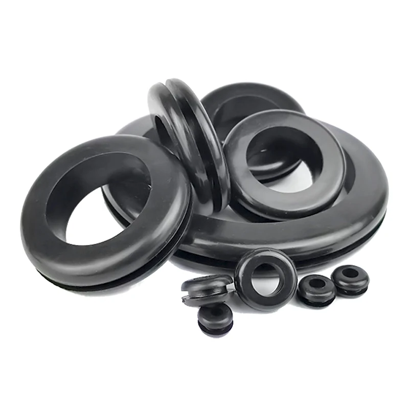 3/4/5/6/7/8/10/12/14/16/18/20/25mm Inner Diameter Cable Wiring Rubber Grommets Gasket Ring Wire Protective Loop Washer