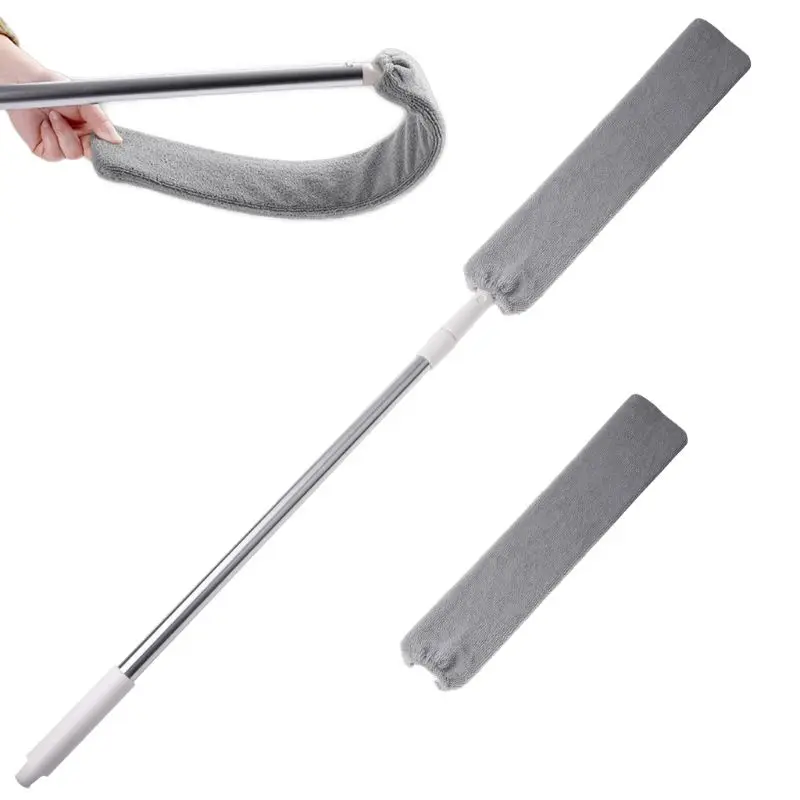 Comodino Polvere Spazzola Flessibile Manico Lungo Mop Famiglia Dusty In Microfibra Duster