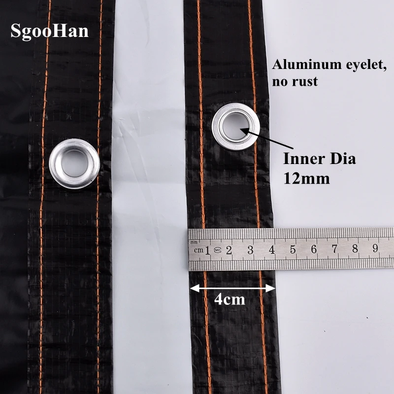 0.12mm czarno-biała folia PE tkanina przeciwdeszczowa plandeka ogród balkon parasolka ogród sukulenta utrzymać ciepłe wodoodporne tkaniny