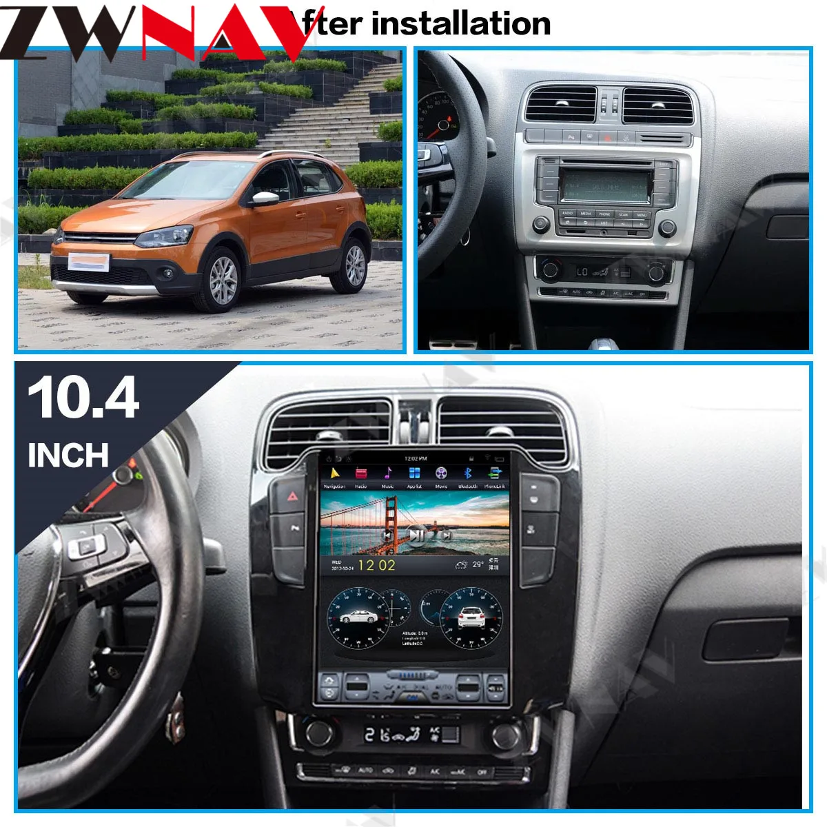 1 DIN Tesa- Screen Android Video Player For VW VOLKSWAGEN Magotan 2017 GPS Navigation Radio Receiver Auto Audio Stereo Head Unit