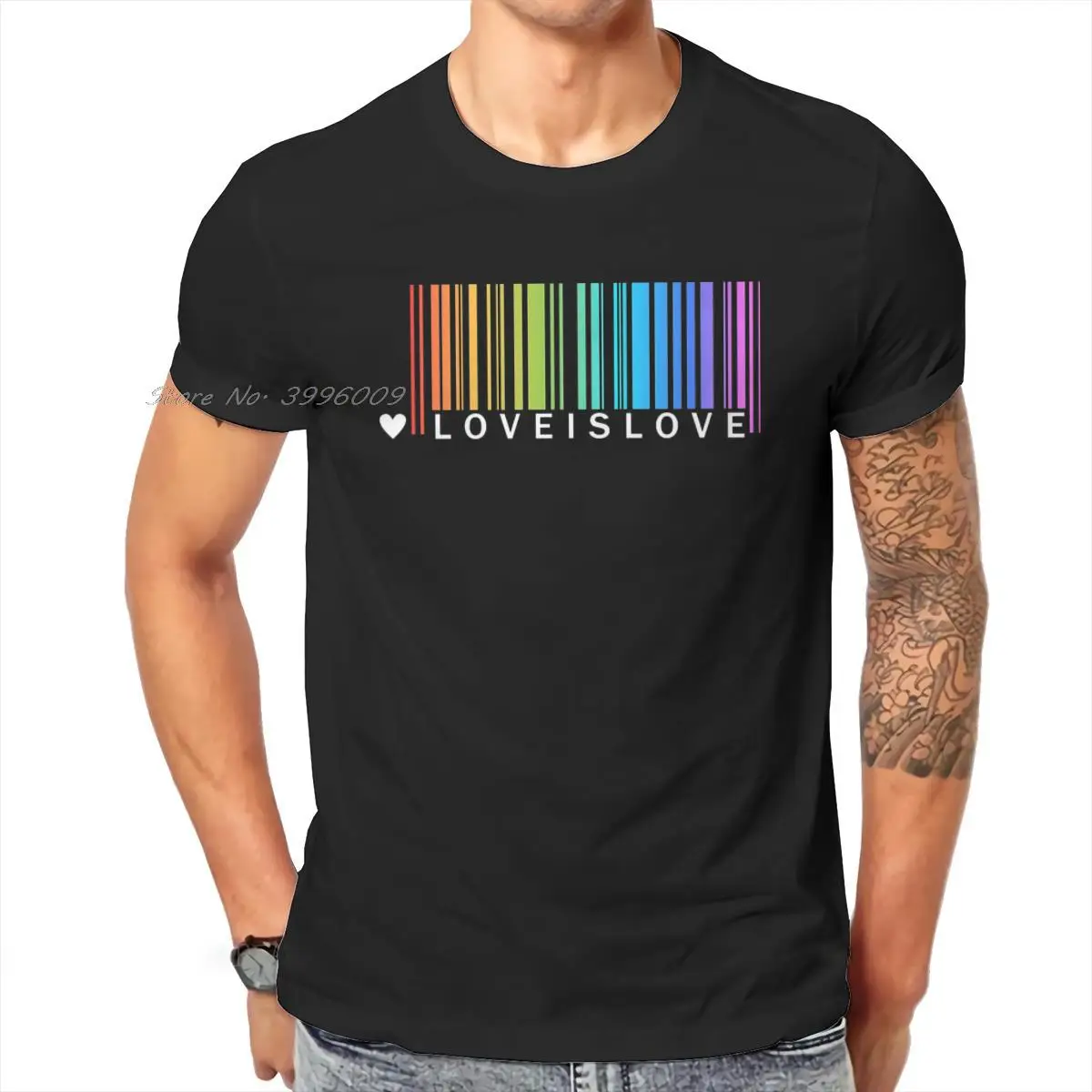 Love is Love - LGBT Pride Rainbow T Shirt Vintage Alternative Big size Crewneck TShirt Top sell  Harajuku Men's Tops