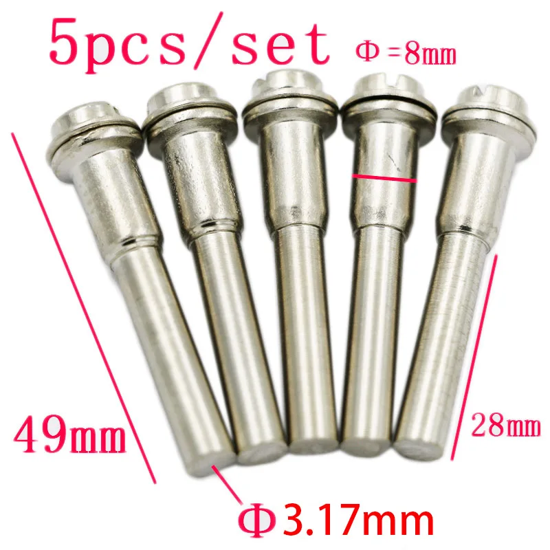 5 szt. 3.17mm 6mm stal szybkotnąca 3.17mm 6mm trzpienie śrubowe do Dremel