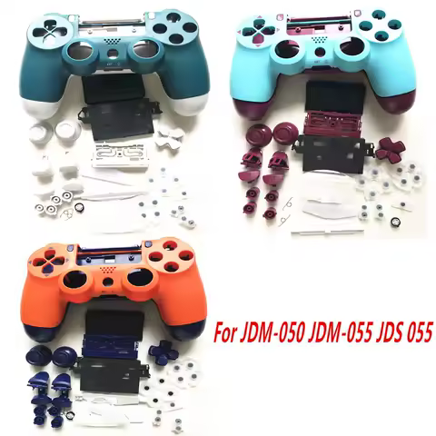 Game Controller Full Housing Case Shell Buttons Replacement Set For PS4 Pro JDS 055 JDM-050 JDM-055 Mod Kit DIY Repair Cover