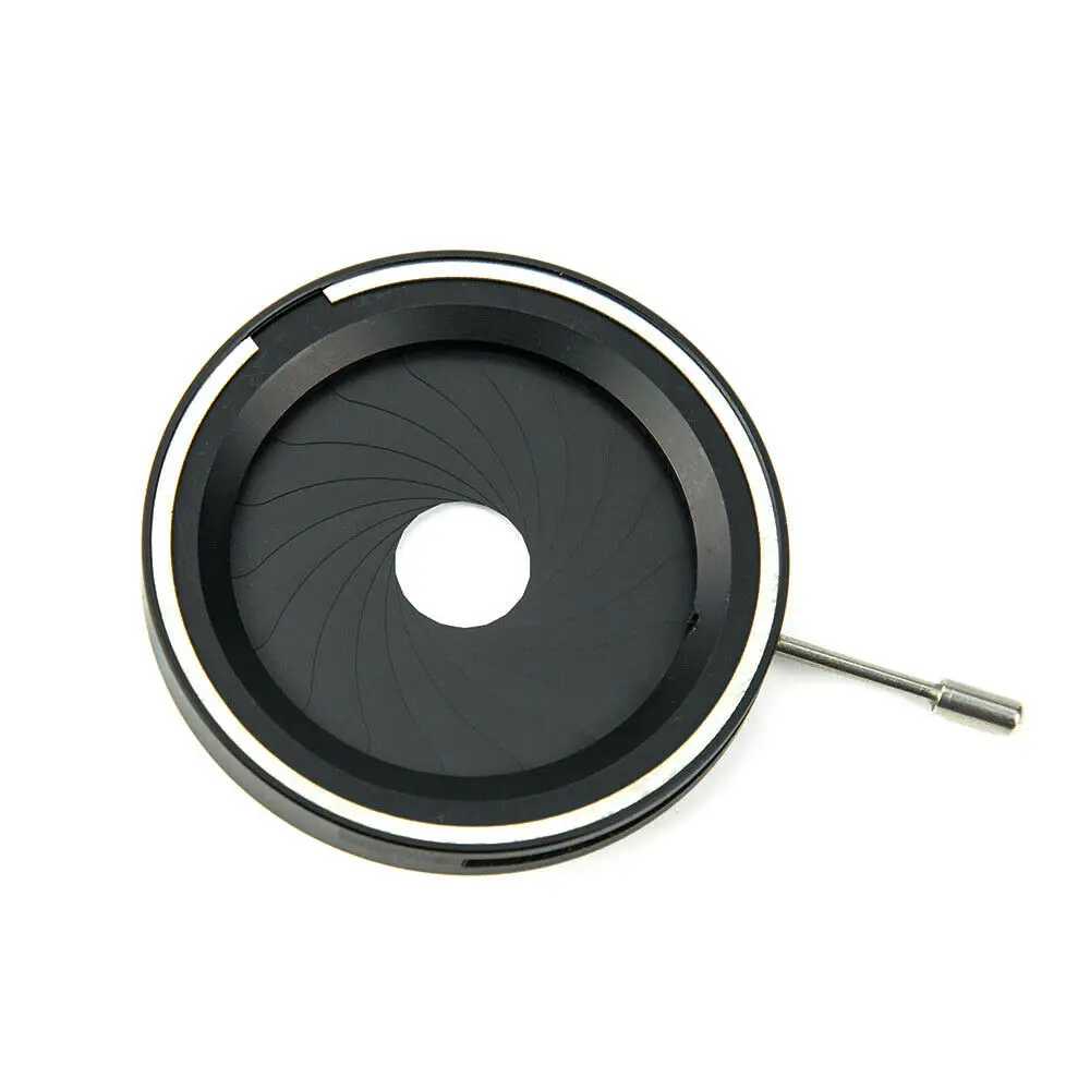 Mechanical Iris Aperture 2.5-42MM Adjustable Iris Diaphragm Microscope Camera Condenser Parts