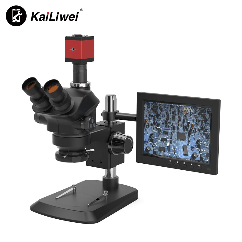 Kailiwei 7050 Trinocular Zoom 7X-50X Camera USB HDMI VGA 8\