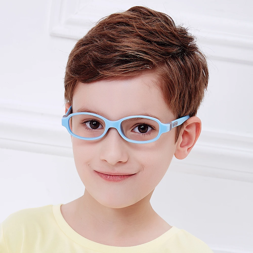 SECG Cute Detachable Flexible Soft Kids Glasses Frame Ultralight Silicone Children Glasses Optical Spectacles Eyeglasses Lunette