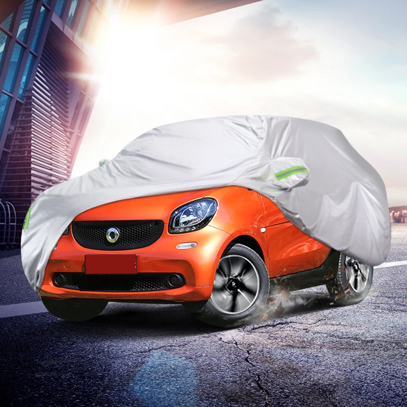 Car Sunscreen Cover Clothes Rainproof Heat Isolate Double Color Cloth for Smart fortwo forfour 451 453 Accessories