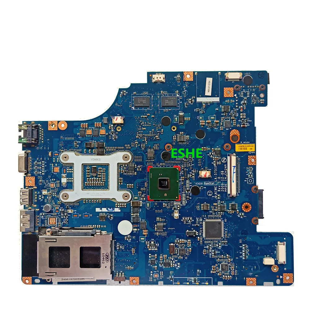 NIWE1 LA-5751P For Lenovo G460 Laptop Motherboard HM55 N11M-GE1-S-B1 independent graphics card motherboard
