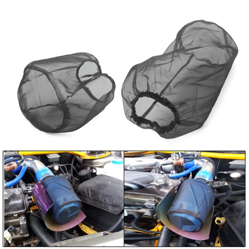 Universal Car Cone Air Filter Protective Cover Waterproof Oilproof Dustproof for High Flow Air Intake Filters 15x12cm