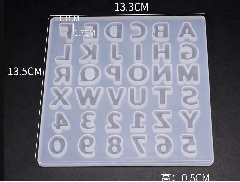 Uppercase Letter Silicone Mold Capital Letter Soft Mold for UV Resin Alphabet A To Z Mold Epoxy Resin Art Supplies Resin Mold