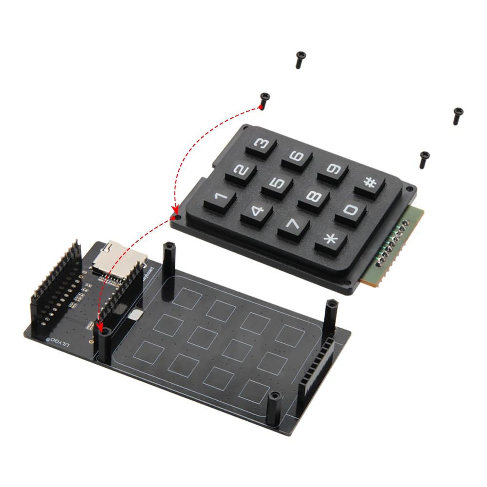 LILYGO® TTGO T-Display Keyboard For LNURLPoS Keyboard Expansion Board Support TF Card