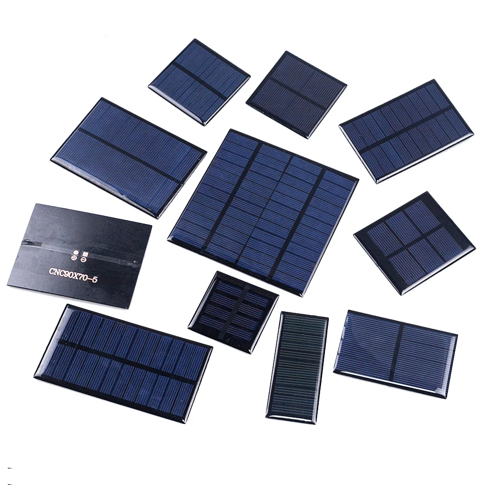 1PCS Solar Panel 1V 1.5V 2V 3V 5V 5.5V 6V 12V Mini Solar System DIY For Battery Cell Phone Chargers Portable Solar Cell