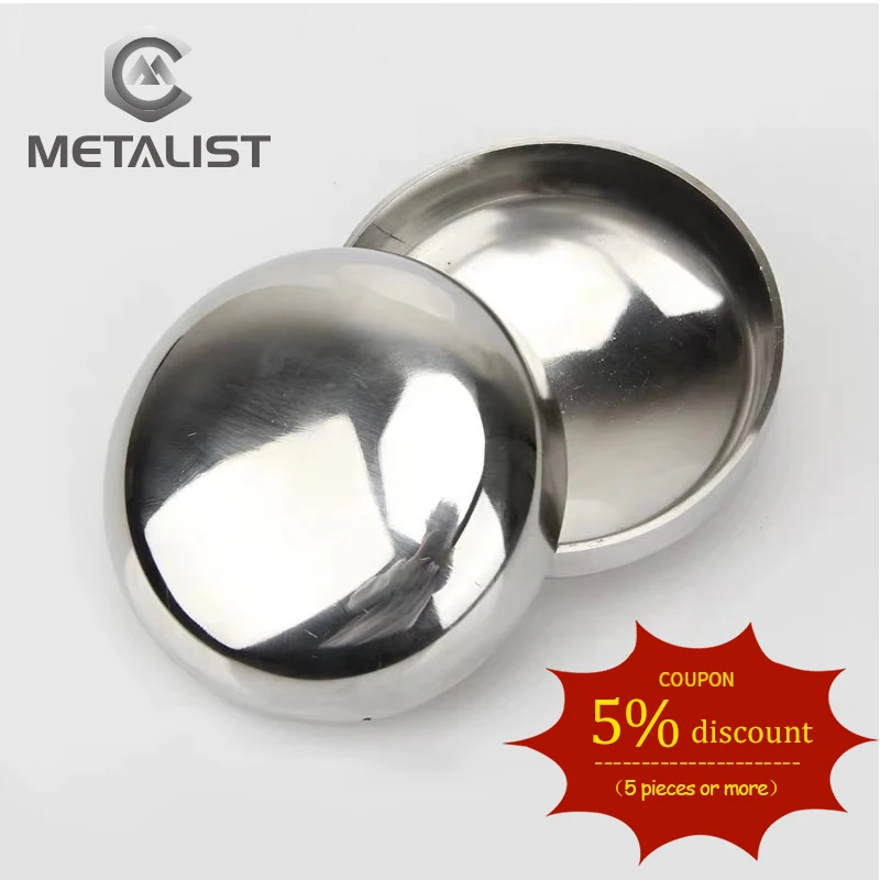 

METALIST High Quality 25mm OD SS304 Stainless Steel Sanitary Welding End Cap Pipe Fitting thickness 1.5mm For Homebrew