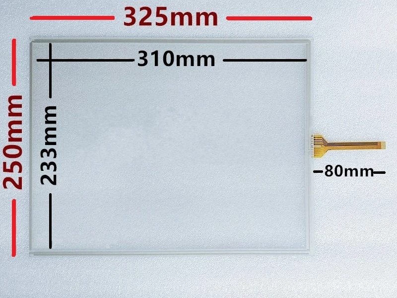 

New 15-inch 8-wire resistance touch screen is suitable for GUNZEG15001 touchpad outer screen 325*250mm 325x250mm