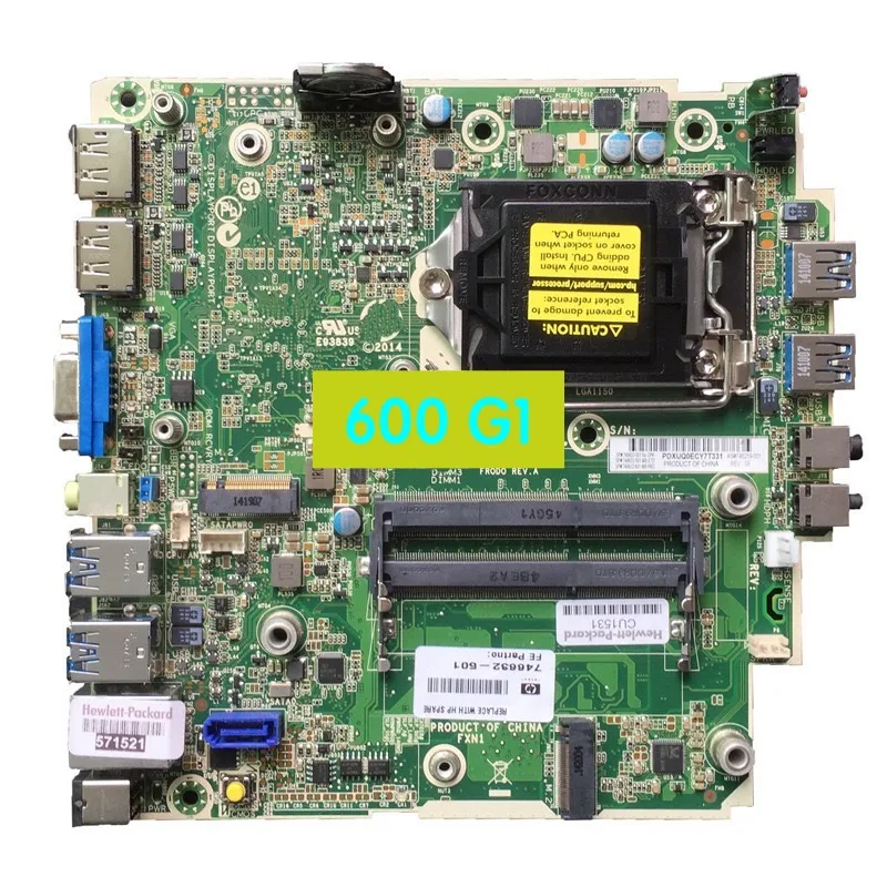 

Suitable for HP 600 G1 DM Desktop Motherboard 746219-001 746632-001 746632-501 746632-601 Mainboard 100% tested fully work