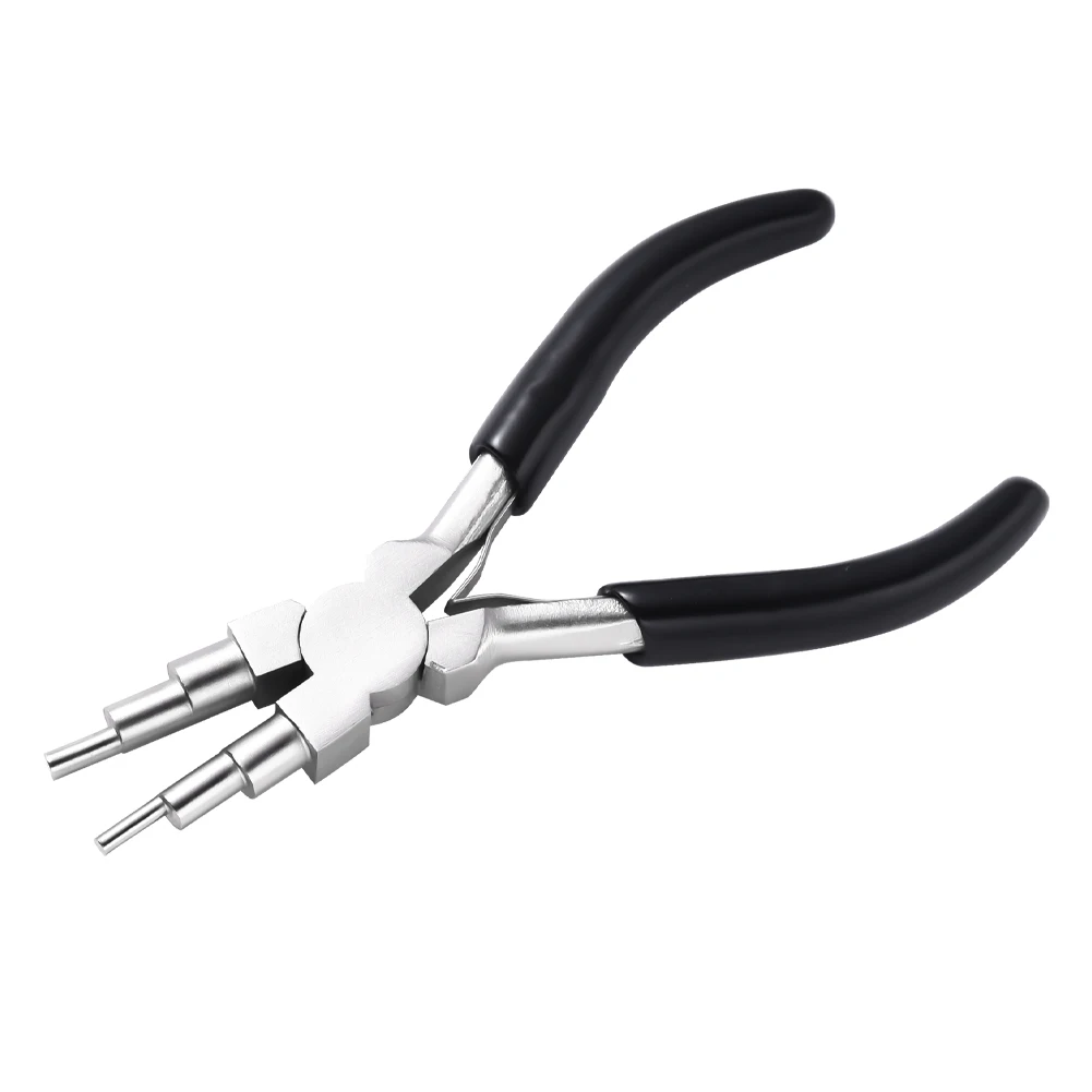 6-Inch Wire Looping Forming Pliers 6-Steps Multi-Size Wire Bending Tools Wrapping Pliers for Jewelry Making Repairing