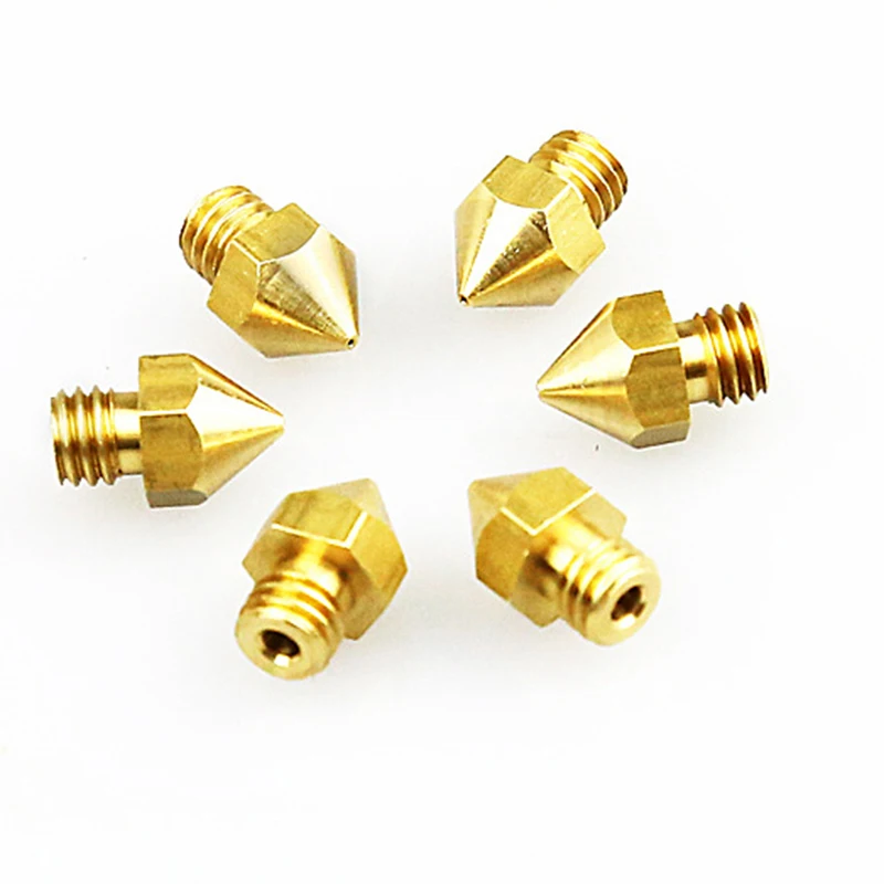 Anet Each 5pcs 0.4mm Nozzles Heads+30mm/40mm 1.75MM Throat Tubes+Heater Blocks Hotend for MK8 A8 A6 E10 E12 ET4 3D Printers