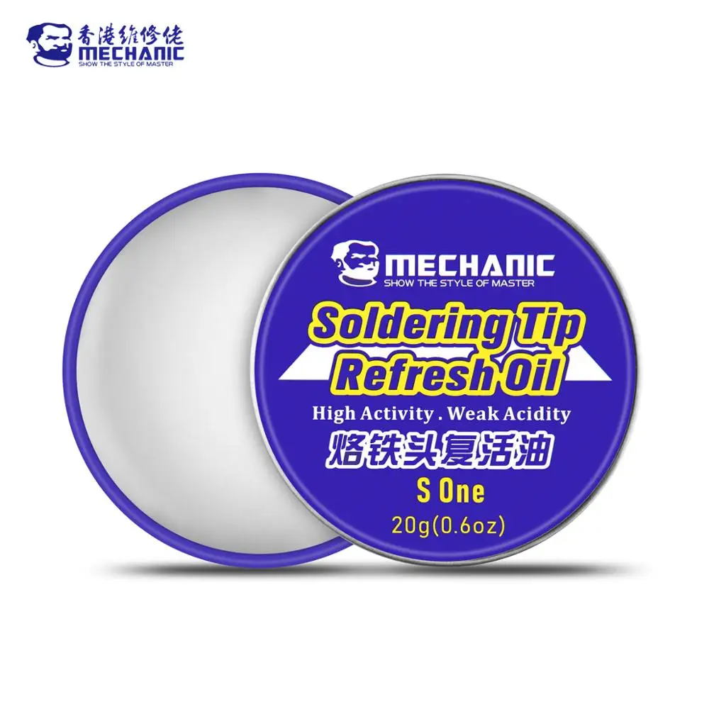 MECHANIC S One Electrical Solder Iron Tip Refresher Clean Paste Soldering Flux Cream for Oxide Tips Head Resurrection Repair