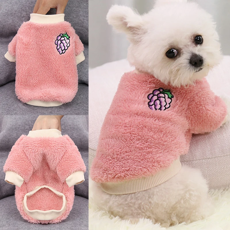 Cute Dog Clothes for Small Dogs Sphinx Cat Sweater Plush Teacup Puppy Clothes Xs Chihuahua Sweatshirt Kong for Dog Costume