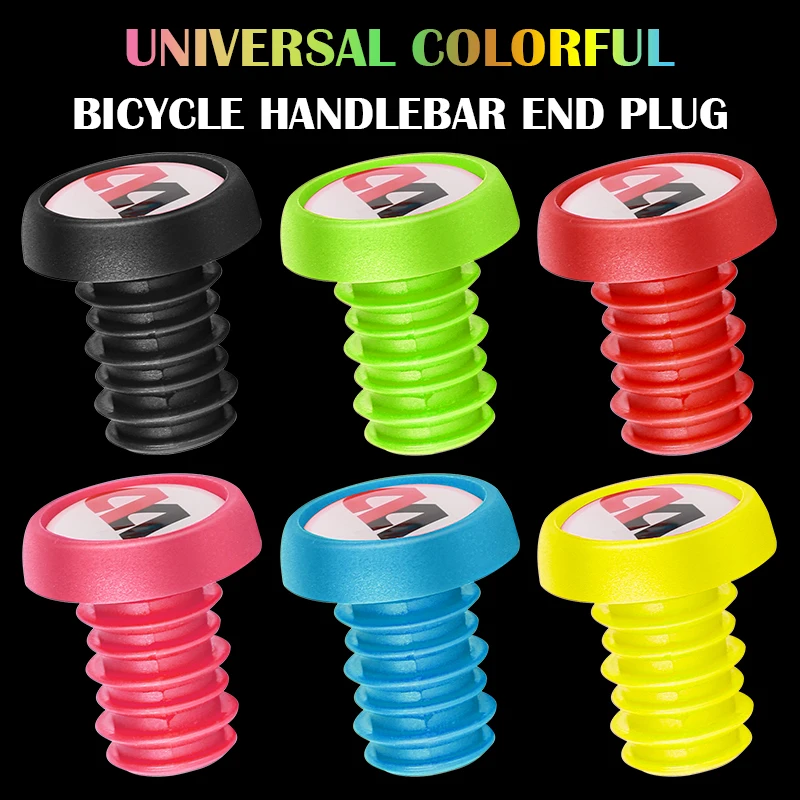 WEST BIKING 2 Pcs Bicycle Grip Handle Bar End Plugs Anti-slip Firm Handlebar Caps Bike Parts Lightweight Cycling Handle Bar Grip