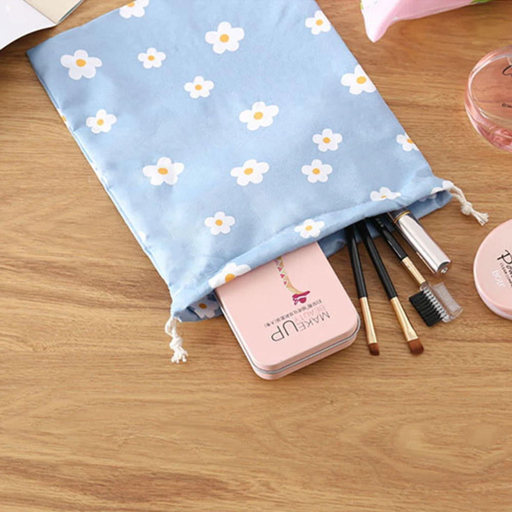 Ins Finishing Cute Cotton Travel Storage Bag Beam Drawstring Bag Drawstring Bag Dustproof Clothes Beam Pocket Storage Bag