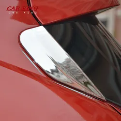 Buick Encore Opel Vauxhall Mokka 2013 2014-2018 ABS 크롬 리어 윈도우 스포일러 사이드 베벨 커버 트림 필러 포스트 액세서리