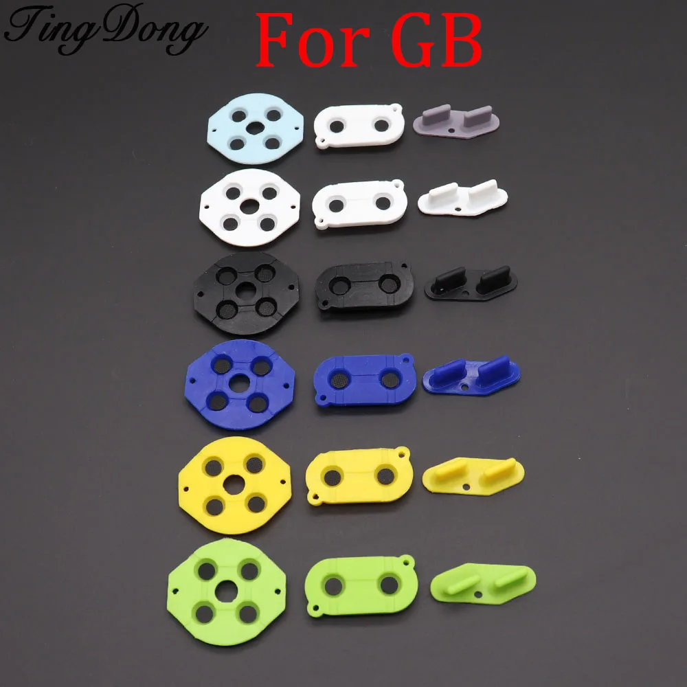 TingDong 50set Rubber Conductive BuAttons For GB A-B D-pad Silicone Start Select Keypad For Nintendo Game Boy