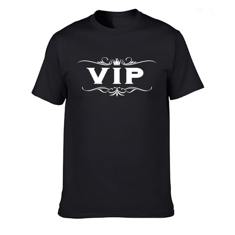 2020 New Summer Men Cotton O-Neck Short Sleeve T-Shirts VIP Prints T Shirt Men's Tees Plus Size