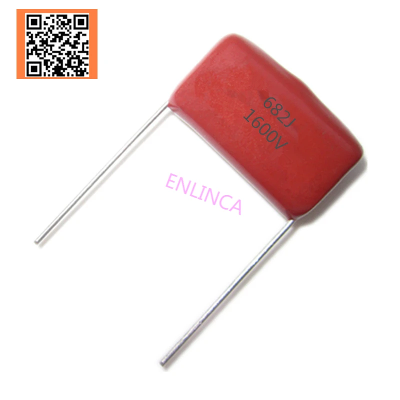 5pcs CBB 1600V  6.8NF 682J 1600V 5% PITCH 15MM DIP CBB Polypropylene film capacitor 682