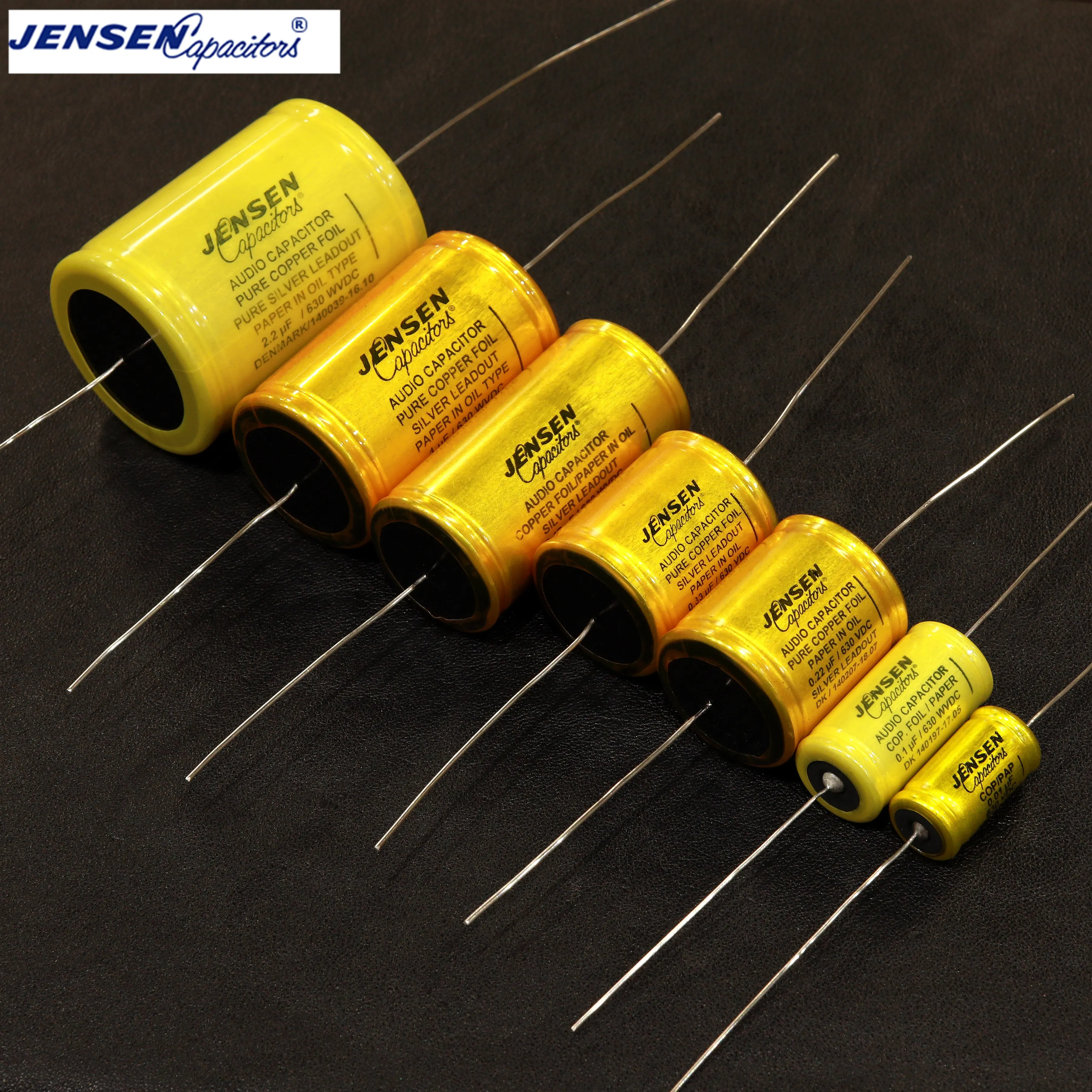 1pcs Danish original JENSEN Ares 0.01-2.2UF/630v oil-immersed copper foil Silver lead-out Aluminium tube capacitor free shipping